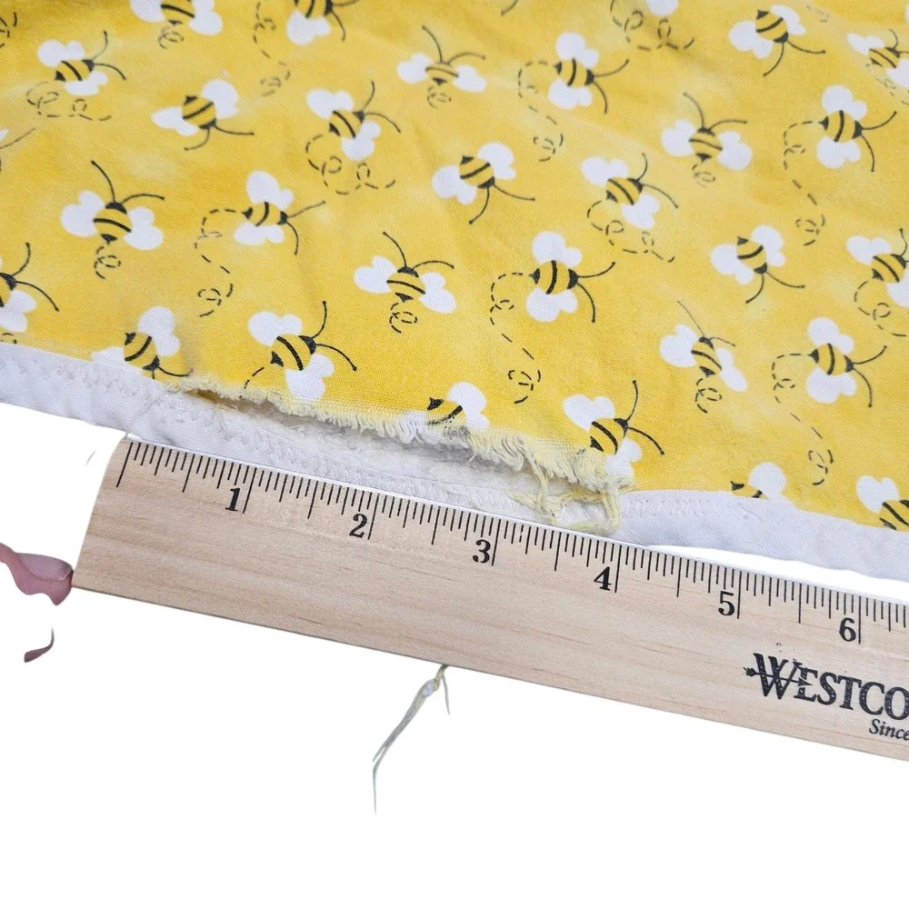 Mary Engelbreit Garden Thyme Quilt Throw Blanket Handmade Patchwork Yellow Bees‎
